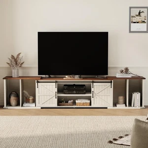 Extendable TV Stand Entertainment Center for 85 95 105 Inch TV Farmhouse - Picture 1 of 8