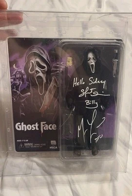 Figura de acción de juguete Scream Ghostface firmada por Matthew Lillard y Skeet Ulrich BAS Foto 1 de 4