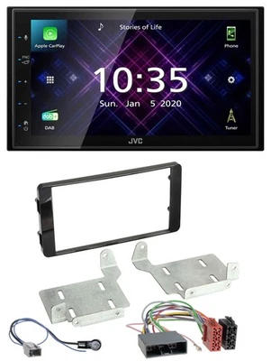 JVC DAB 2DIN MP3 Bluetooth USB Autoradio für Mitsubishi ASX (ab 2015) - Bild 1 von 4
