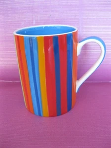 Whittard of Chelsea Streifen handbemalt Kaffee Tee Becher Tasse - Bild 1 von 7
