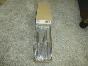 19 Oneida 2201KPVF Scroll Camber Cresta Windswept Dinner Knives 1923 Stainless - Picture 1 of 12