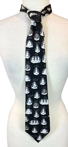 American Greetings VTG Silk Humorous Snowman Novelty Mens Tie - Picture 1 of 7