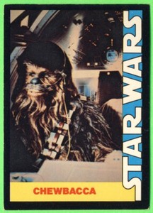 1977 WONDER BREAD Star Wars CHEWBACCA Promotional Trading Card #9 HIGH GRADE