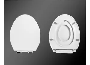 Elongated Toilet Seat with Toddler Seat Built In, Slow Close for Both Child & Ad - Picture 1 of 3