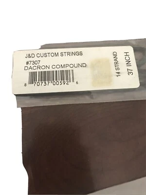 Compuesto Dacron J & D Custom Stibgs número 7307 14 hilos 37 pulgadas  Foto 1 de 4