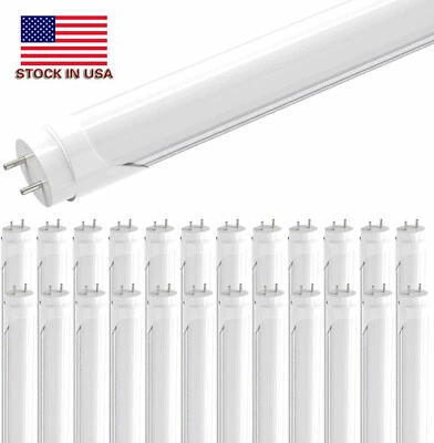 Paquete de 4 pies 25 luces LED para tienda 28W T8 G13 Bi Pin LED tubo bombillas 4 pies 6500K Foto 1 de 4