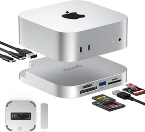 Mac Mini M4 Dock, USB 3.2 10Gbps CFexpress Type B/Type A Card, SSD Enclosure - Picture 1 of 8