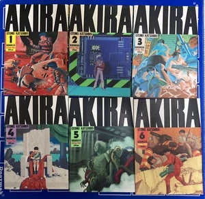 AKIRA Vol.1-6 Complete set Japanese Manga First editions except part 3 - Picture 1 of 9