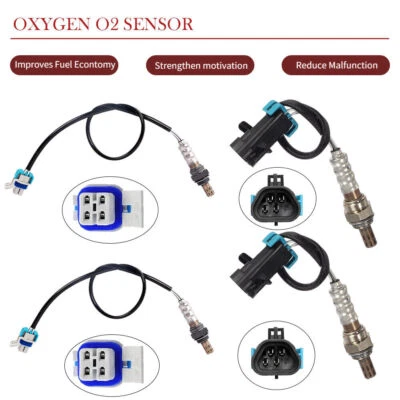 Sensor de oxigênio 4 peças para cima+para baixo para Chevrolet Corvette 6.0L 2005-2013 7.0L 2006-2010 - Imagem 1 de 4