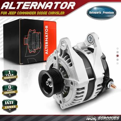 Alternator for Jeep Liberty 07-10 Commander Dodge Ram 1500 Chrysler Aspen 160A - Image 1 of 4