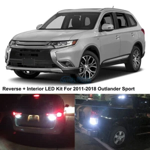 11 White LED Interior Bulbs + Reverse + Tag Lights For 2011-2018 Outlander Sport - Picture 1 of 12