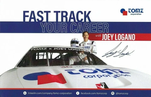 2021 JOEY LOGANO "TOMZ CORPORATION" #22 NASCAR CUP SERIES FOLDOUT POSTCARD Cover