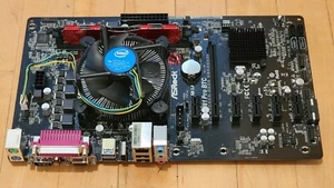 ASRock H81 Pro BTC R2.0 6 PCIE for Crypto with Intel Pentium G3220 and 4GB RAM - Picture 1 of 5