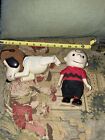 Charlie Brown Snoopy Pocket Doll 1966 Peanuts 7" United Feature Syndicate