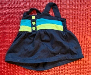 Build a Bear Limited Too Blue Striped Dress Only - Picture 1 of 3