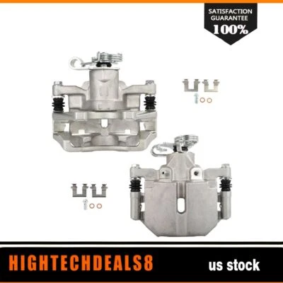 Rear Pair Brake Calipers w/ Bracket For Buick Lucerne Cadillac DTS 2006-2011 - Image 1 of 4