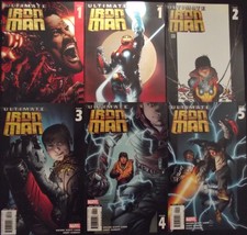 ULTIMATE IRON MAN 1-5 (1A,1B,2,3,4,5)...NM-...2005-6...Andy Kubert...Bargain!