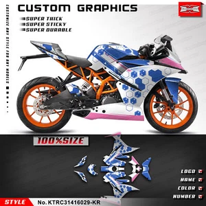 Kungfu Graphics Full Waterproof Decals Kit for RC 125 200 250 390 2014 2015 2016 - Picture 1 of 8