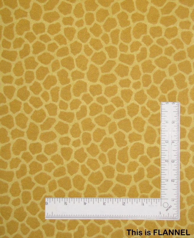 Tecido de flanela com estampa de girafa Jungle Babies comprimento 28" tecido de algodão tradições - Imagem 1 de 1