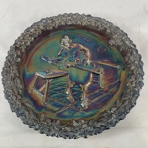 1970 FENTON Carnival Glass Craftsman of New America Jamestown 1608 NO. 1 - Picture 1 of 4