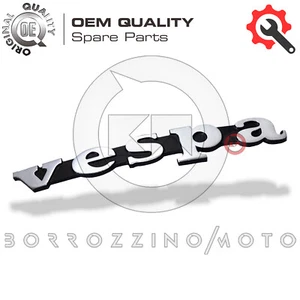 TARGHETTA SCRITTA FREGIO PER SCUDO ANTERIORE "VESPA" PX PRIMA SERIE - Imagen 1 de 2