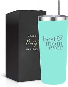Beste Mama aller Zeiten Geschenke Becher - Edelstahl 22 Oz Mintgrün Beste Mama Becher - Bild 1 von 8