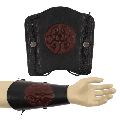 elToro PRIME Crann-TwoTone- Armschutz hochwertiges Glattleder f. Pfeil und Bogen - Bild 1 von 3