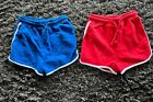 Next Athletic Retro Style Red & White Blue & White Edged Shorts Age 8 X2 Pairs