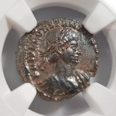 Constantius II Roman Empire BI Nummus AE3/4 NGC XF Ancient Epfig Hoard Pedigree - Image 1 of 4