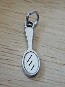 Dije de maquillaje con espejo de mano de plata esterlina 21x6 mm - Imagen 1 de 4