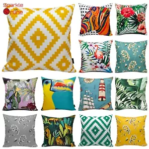 Printed Outdoor FILLED Waterproof Cushions PAD Garden Square Sofa Home Decor - Picture 1 of 76