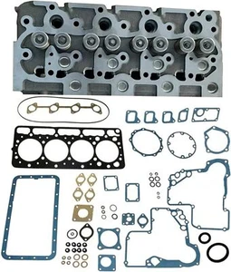 Cylinder Head Loaded+Full Gasket Kit Compatible For Kubota V1502 V1502C Engine - Picture 1 of 3