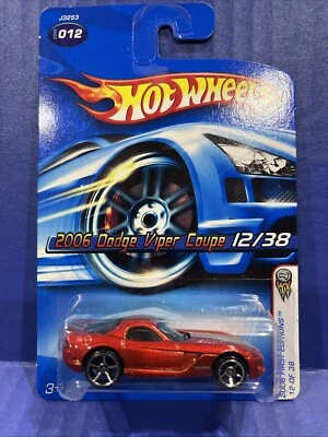 Dodge Viper cupé #012 rojo Hot Wheels 2006 primeras ediciones 12/38 2006 Foto 1 de 4
