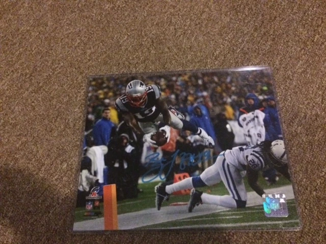 Patriots Brandon LaFell  Autographed 8x10  Photo AFC Championship - Image 1 of 1