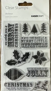 Kaisercraft Clear Stamps Mistletoe CS183 New🔥 - Picture 1 of 12