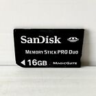 Genuine Sandisk 16GB Memory Stick Pro Duo - Sony PSP - Camera - Tested