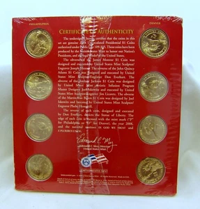 2008 U.S. Mint Presidential $1 Coin Uncirculated Set! 8 Coins Total- NO RESERVE! - Picture 1 of 2