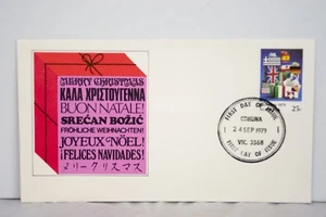 Christmas 1979 Australian First Day Cover FDC Stamp Post Cover 133 - Imagen 1 de 5