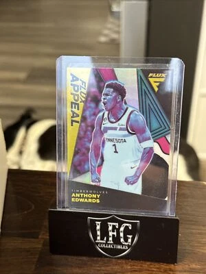 2022-23 Panini Flux Anthony Edwards Flux Appeal Silver Prizm Ant Man #19 - Image 1 of 2