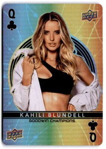 2022 Upper Deck Goodwin Champions Playing Cards #QUEEN-CLUBS Kahili Blundell 