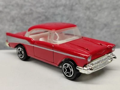VINTAGE 1997 Matchbox '57 Red/Silver Chevy IMPALA 1:66 Scale-MINT! - Image 1 of 4