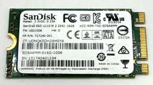 SanDisk U110 SDSA6MM-016G-1006 16GB MLC SATA 6Gbps M.2 2242 SSD interno usato - Foto 1 di 1