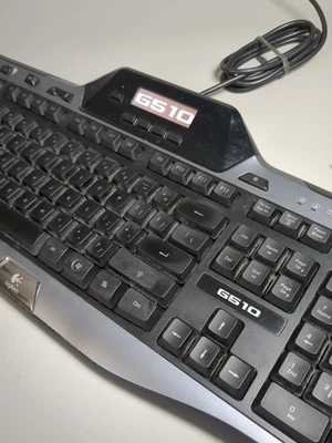 Logitech G510 Gaming Keyboard Programmable LED Keys LCD Screen Wired USB Y-U0010 - Image 1 of 4