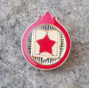 .Vintage Pionier Jugendverein Tschechisch Jiskra Spark Kinder Pin Anstecker - Bild 1 von 2