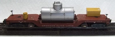 1953-57 AF 948 Track Cleaning Service Flatcar S-gauge American Flyer AFL.      6 - Image 1 of 4