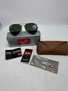 Ray-Ban Aviator Classic Polarized RB30250045862 New In Box #155480 Retail $213 - Picture 1 of 15