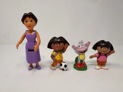 Lote de 4 figuras de Dora la Exploradora Mattel Nickelodeon mamá móvil Foto 1 de 3