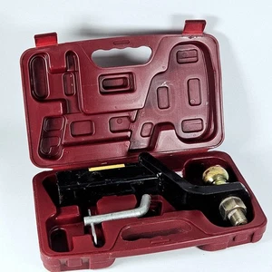 Tow Bar Towing Bar Starter Kit Ball Mount Hitch Ball Hitch Pin Carry Case Used - Picture 1 of 14