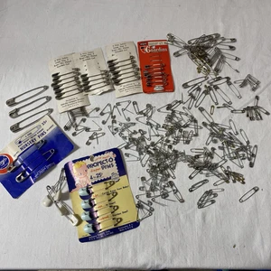 Vintage großes Konvolut Pins: Baby Windel & Sicherheit, großes Schal Decke einige neu aus altem Lagerbestand - Bild 1 von 6