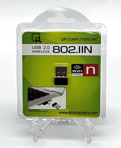 Adaptateur USB 2.0 sans fil 11N par QR Computers 150/Mbps 802.11N Windows Mac Linux - Photo 1/2